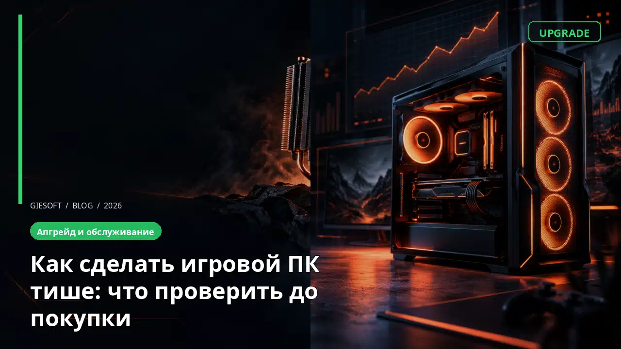 Как сделать игровой ПК тише: что проверить до покупки