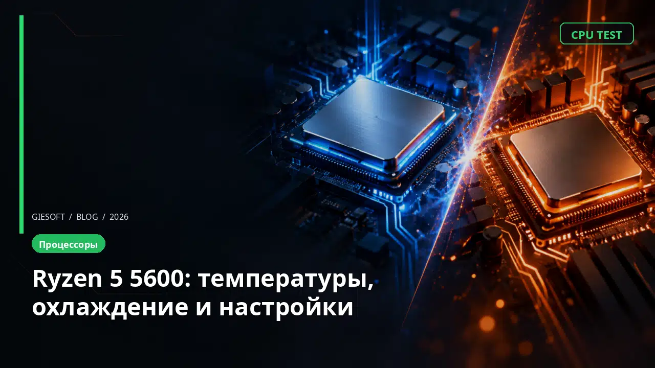 Ryzen 5 5600: температуры, охлаждение и настройки