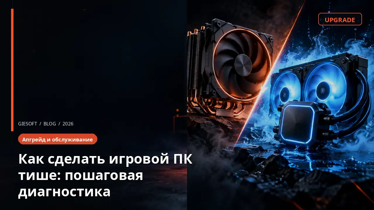 Как сделать игровой ПК тише: пошаговая диагностика