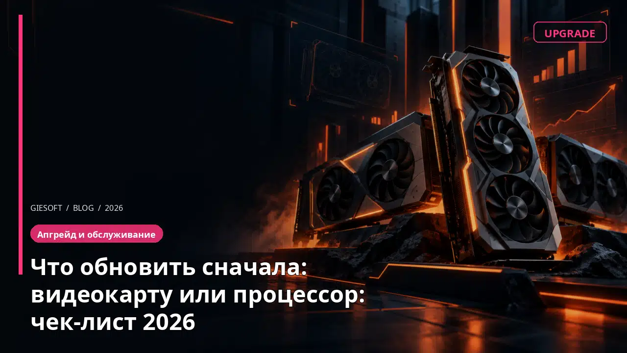 Что обновить сначала: видеокарту или процессор: чек-лист 2026