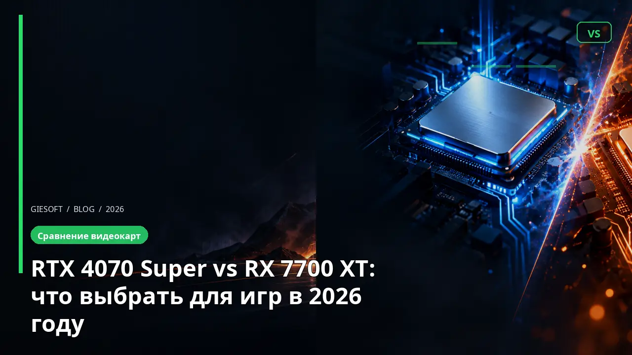RTX 4070 Super vs RX 7700 XT: что выбрать для игр в 2026 году