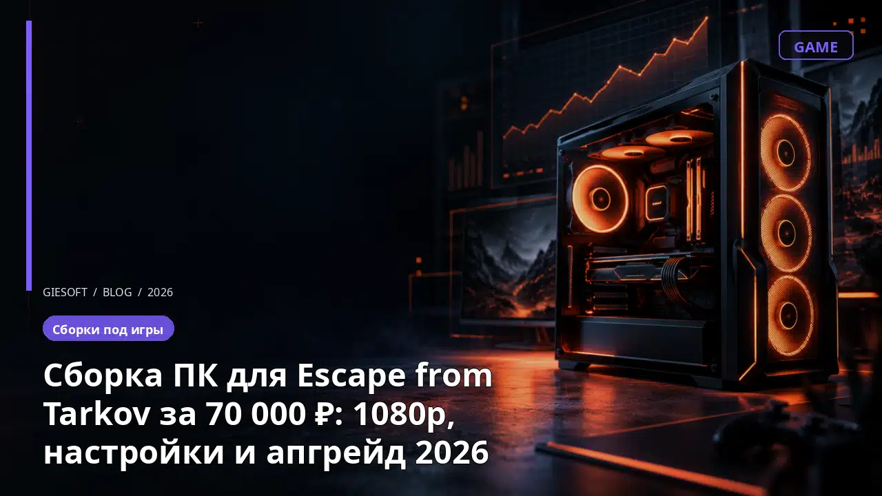 Сборка ПК для Escape from Tarkov за 70 000 ₽: 1080p, настройки и апгрейд 2026