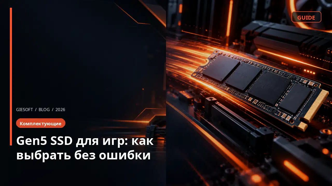 Gen5 SSD для игр: как выбрать без ошибки