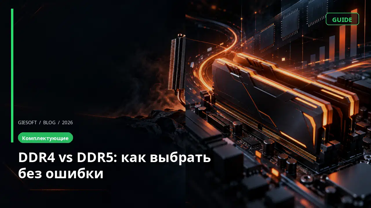 DDR4 vs DDR5: как выбрать без ошибки