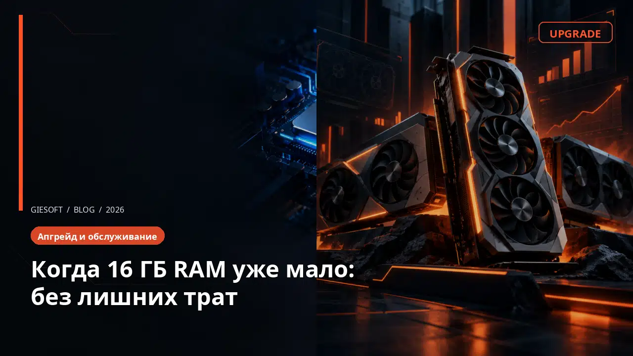 Когда 16 ГБ RAM уже мало: без лишних трат