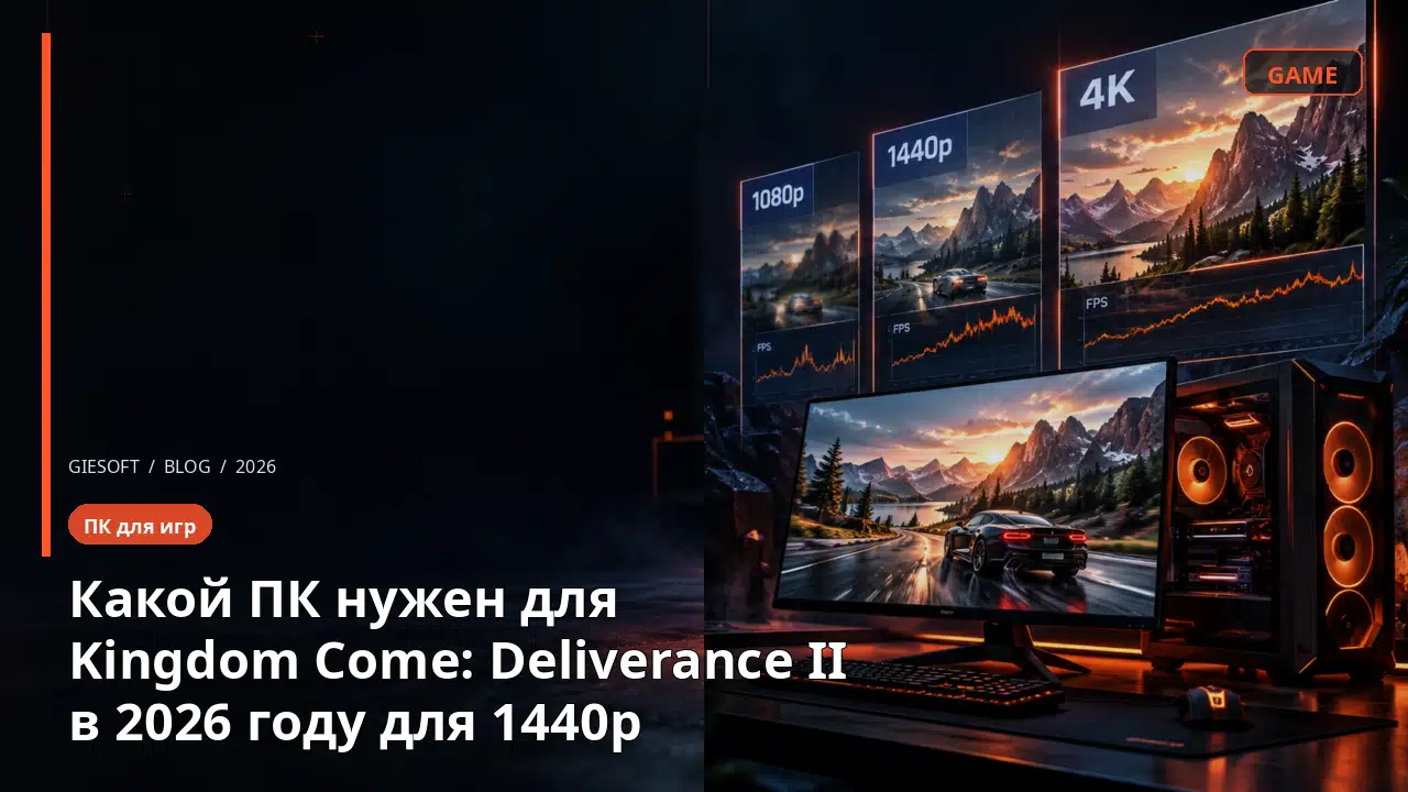 Какой ПК нужен для Kingdom Come: Deliverance II в 2026 году для 1440p