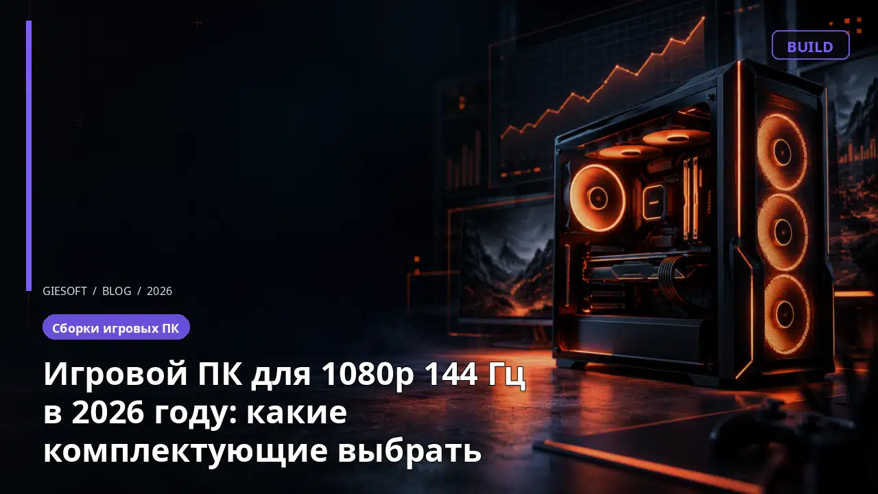 Игровой ПК для 1080p 144 Гц в 2026 году: какие комплектующие выбрать