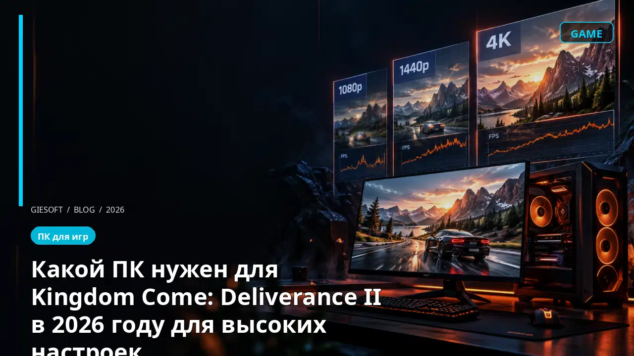 Какой ПК нужен для Kingdom Come: Deliverance II в 2026 году для высоких настроек