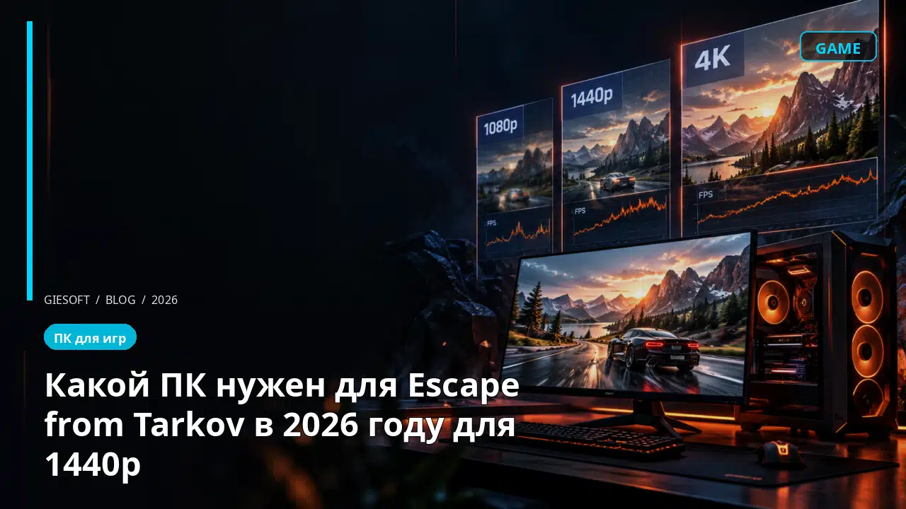 Какой ПК нужен для Escape from Tarkov в 2026 году для 1440p