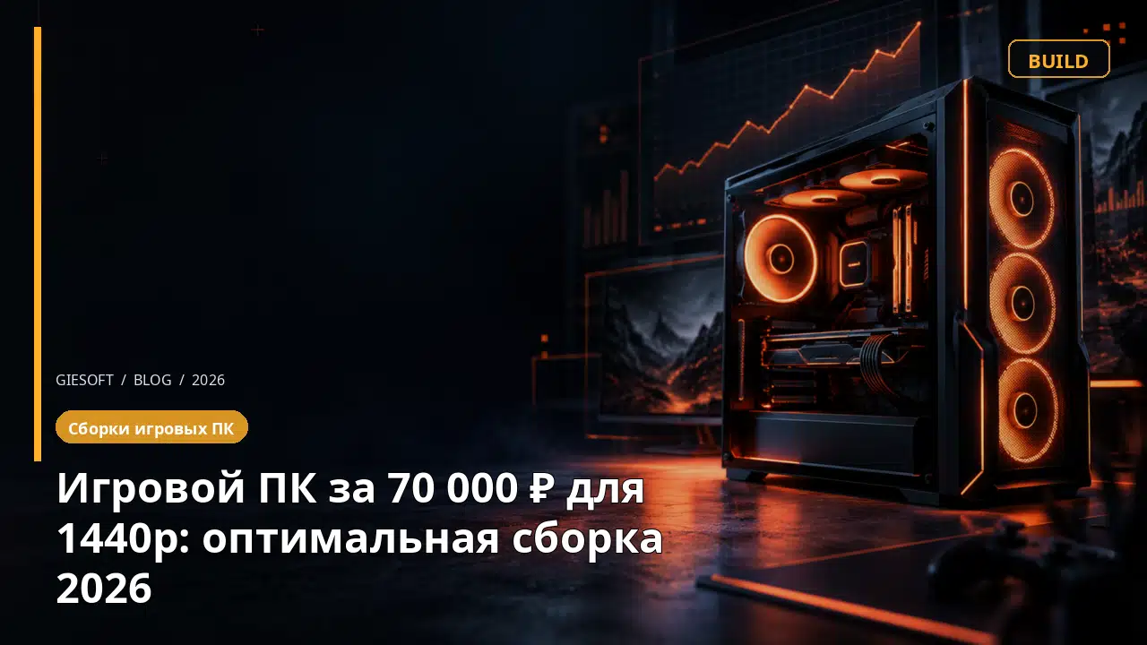 Игровой ПК за 70 000 ₽ для 1440p: оптимальная сборка 2026