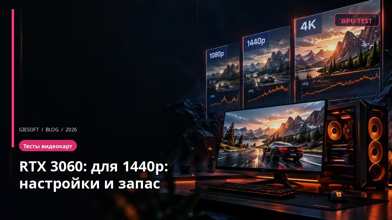 RTX 3060: для 1440p: настройки и запас