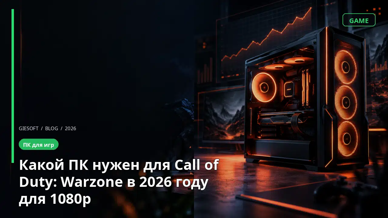 Какой ПК нужен для Call of Duty: Warzone в 2026 году для 1080p