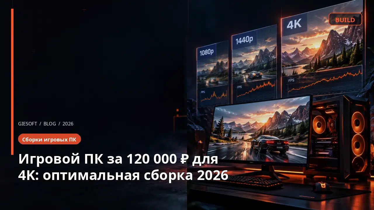 Игровой ПК за 120 000 ₽ для 4K: оптимальная сборка 2026