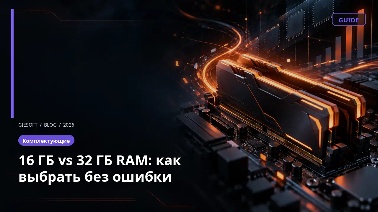 16 ГБ vs 32 ГБ RAM: как выбрать без ошибки