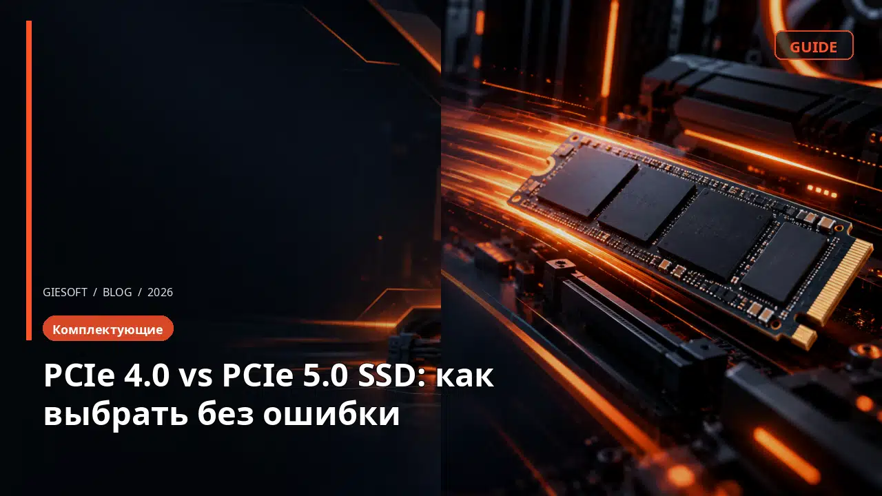 PCIe 4.0 vs PCIe 5.0 SSD: как выбрать без ошибки