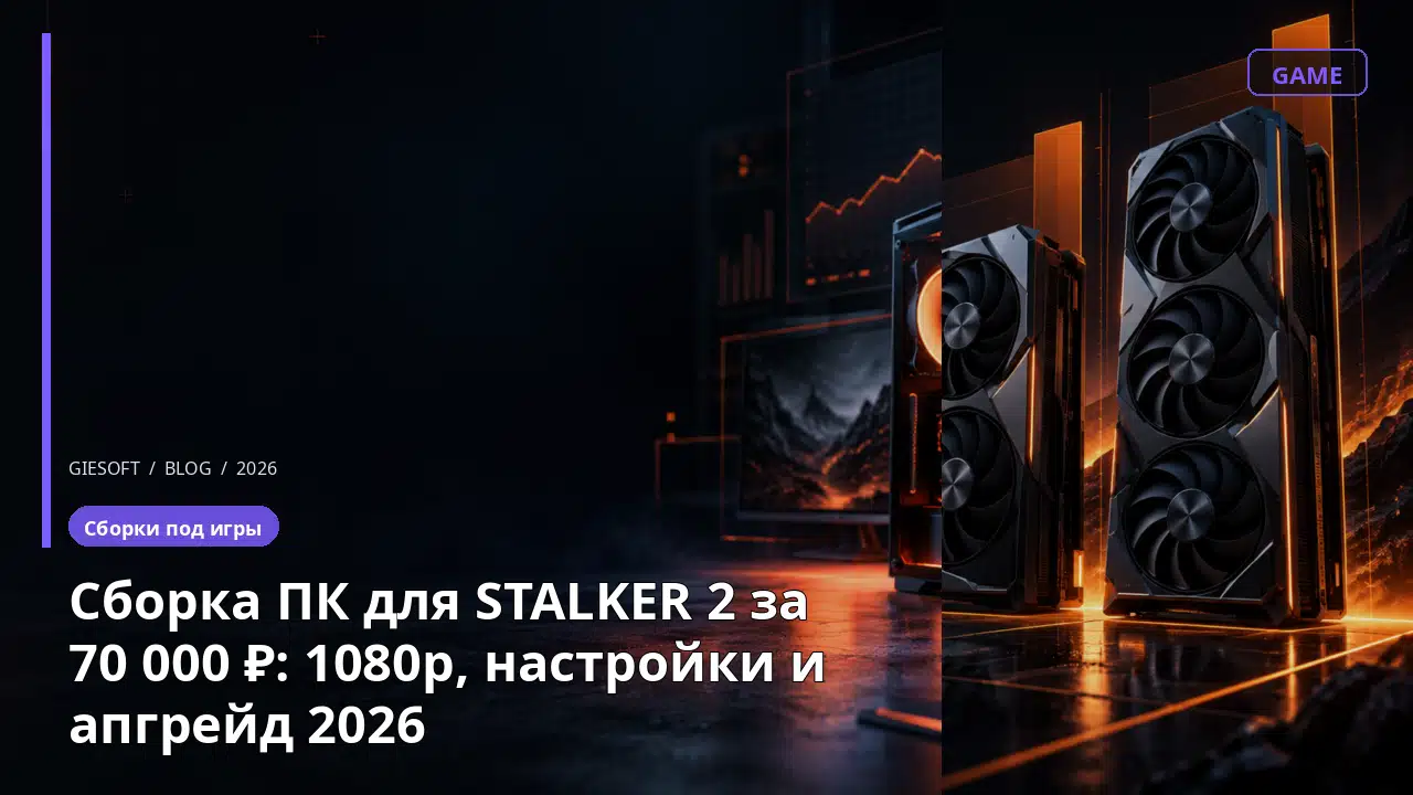 Сборка ПК для STALKER 2 за 70 000 ₽: 1080p, настройки и апгрейд 2026