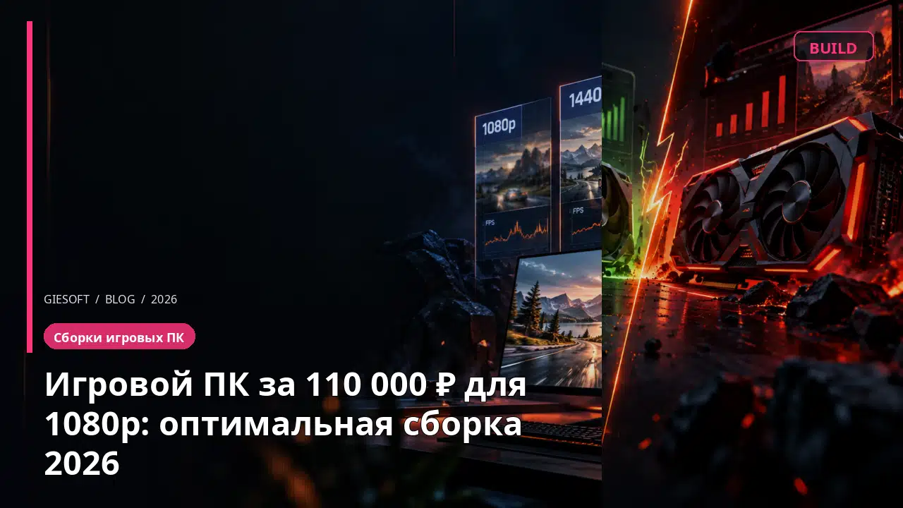 Игровой ПК за 110 000 ₽ для 1080p: оптимальная сборка 2026