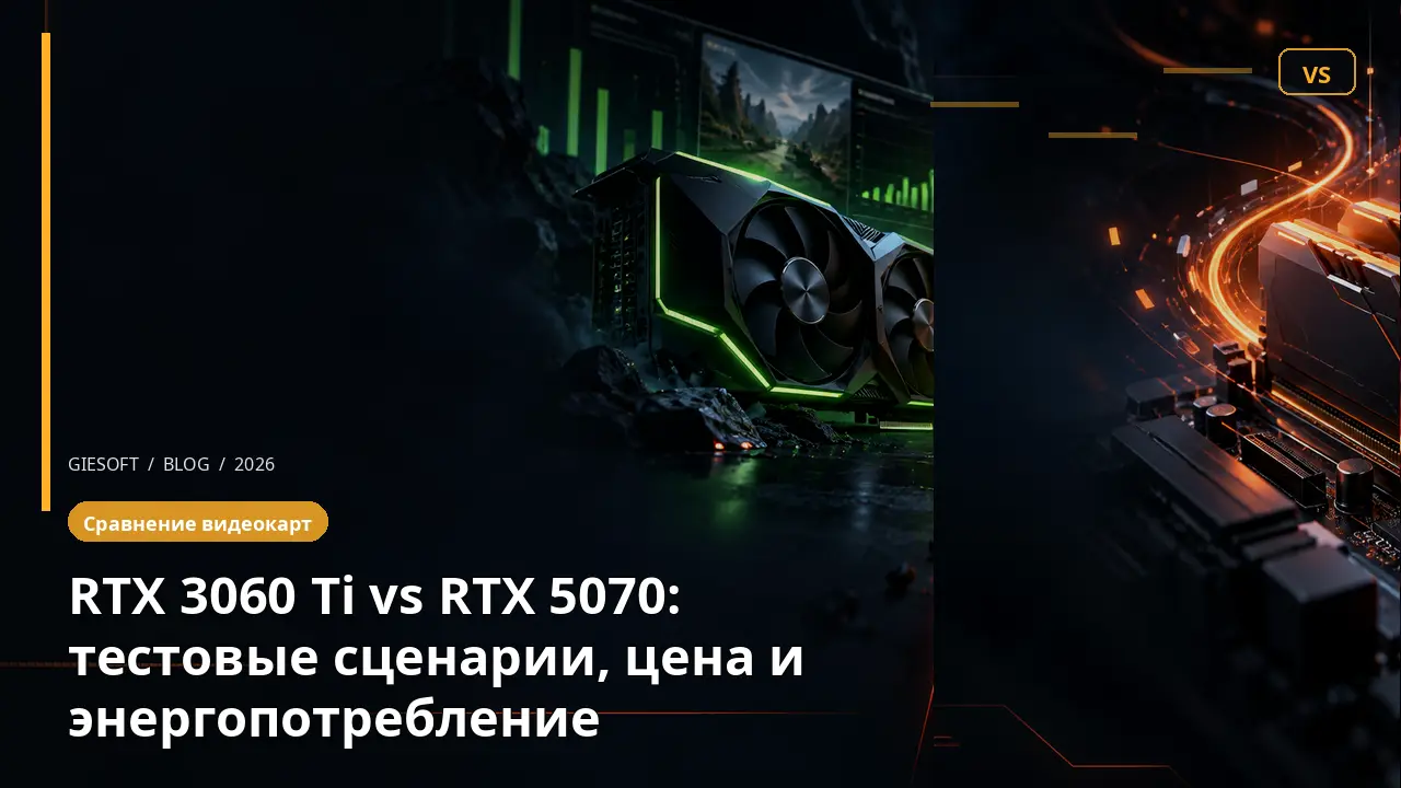 RTX 3060 Ti vs RTX 5070: тестовые сценарии, цена и энергопотребление