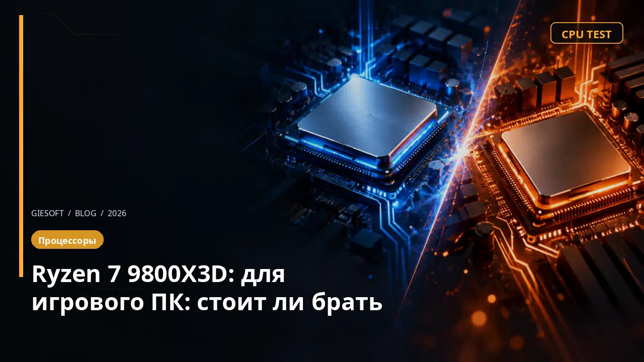 Ryzen 7 9800X3D: для игрового ПК: стоит ли брать