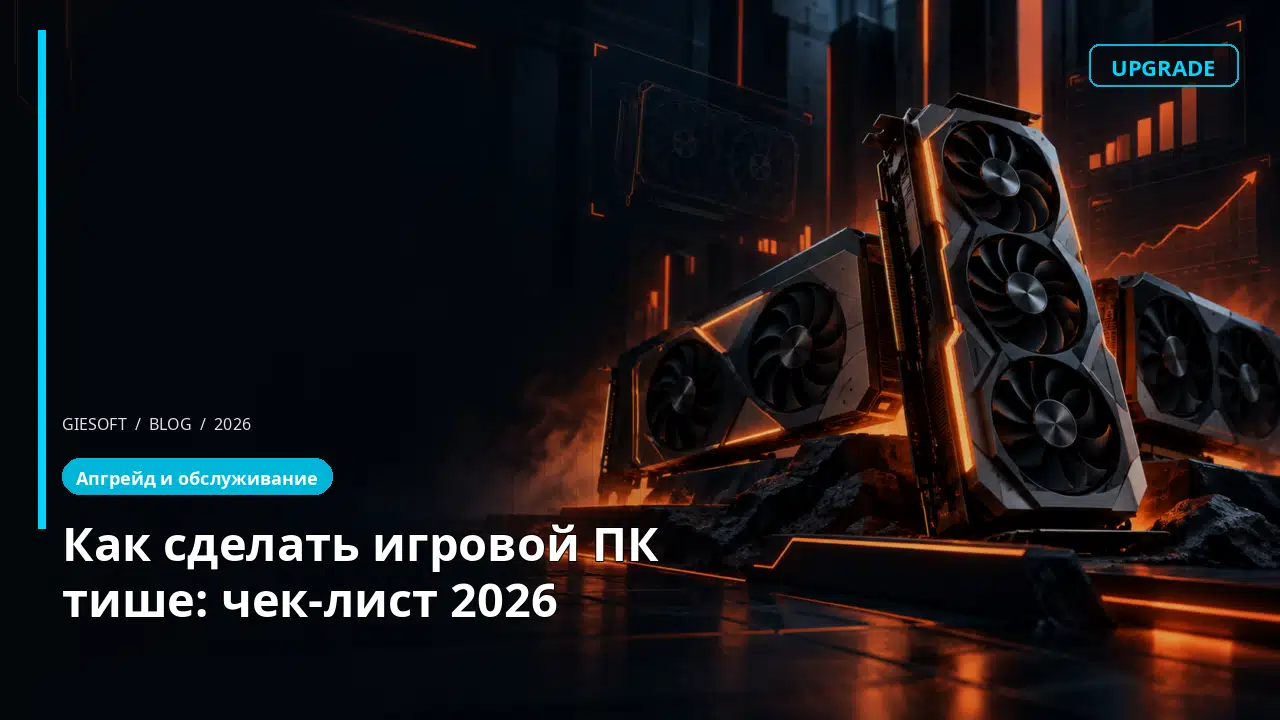Как сделать игровой ПК тише: чек-лист 2026