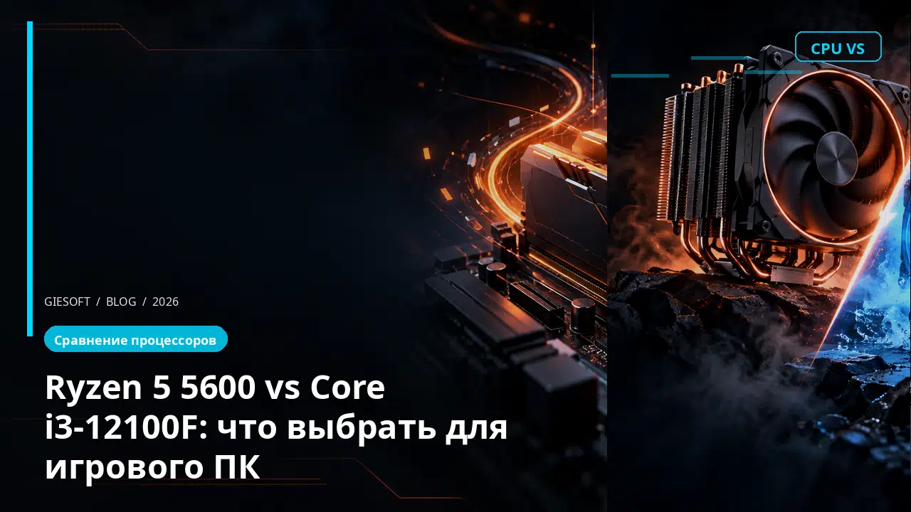Ryzen 5 5600 vs Core i3-12100F: что выбрать для игрового ПК