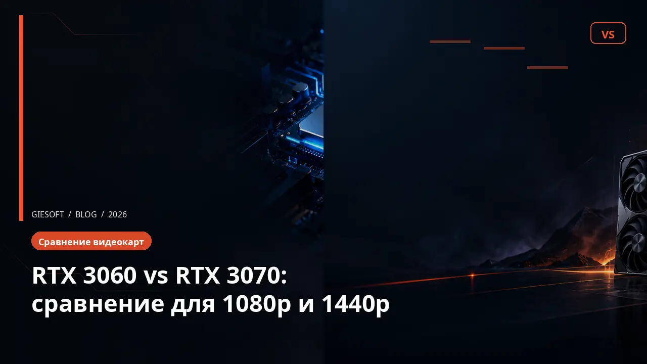 RTX 3060 vs RTX 3070: сравнение для 1080p и 1440p
