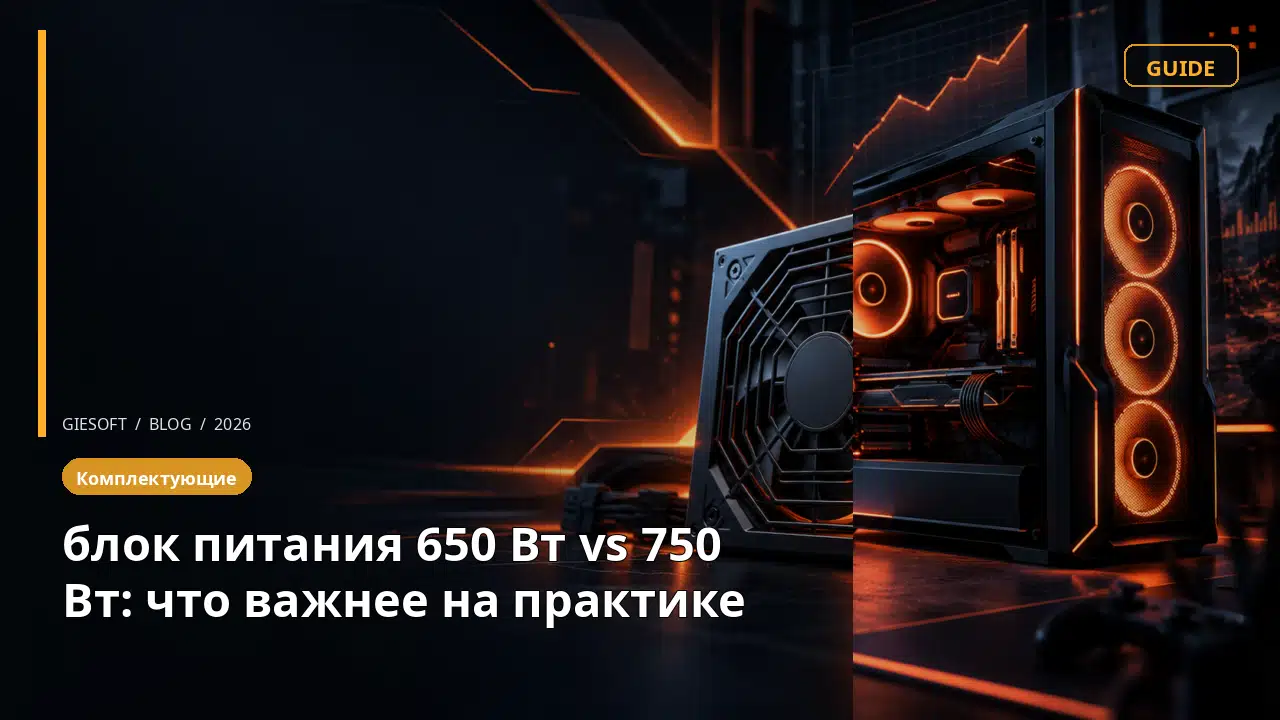 блок питания 650 Вт vs 750 Вт: что важнее на практике