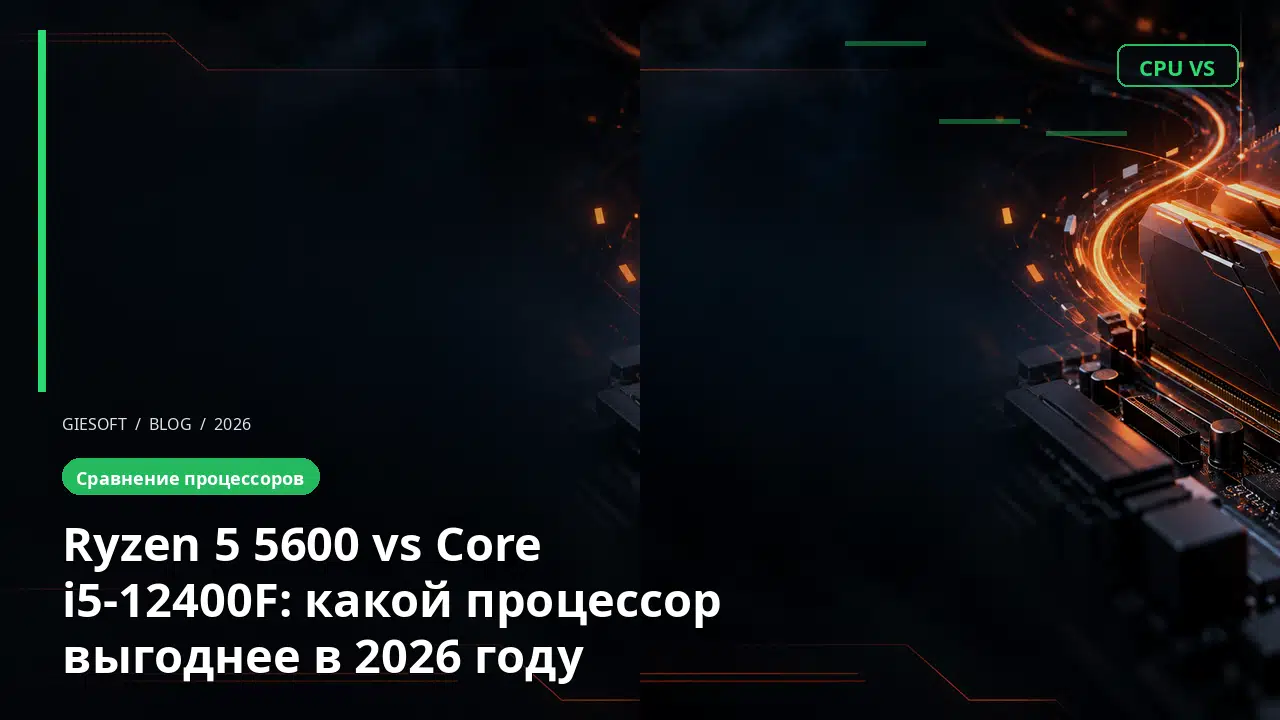 Ryzen 5 5600 vs Core i5-12400F: какой процессор выгоднее в 2026 году