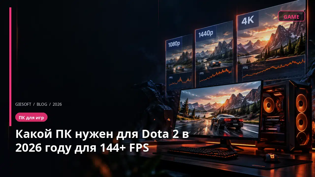 Какой ПК нужен для Dota 2 в 2026 году для 144+ FPS