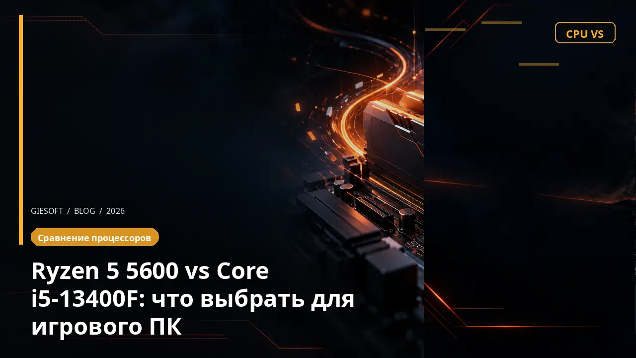 Ryzen 5 5600 vs Core i5-13400F: что выбрать для игрового ПК