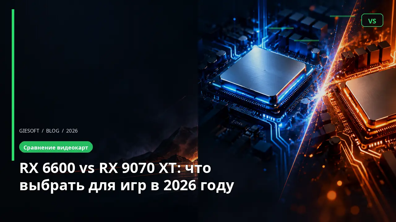 RX 6600 vs RX 9070 XT: что выбрать для игр в 2026 году