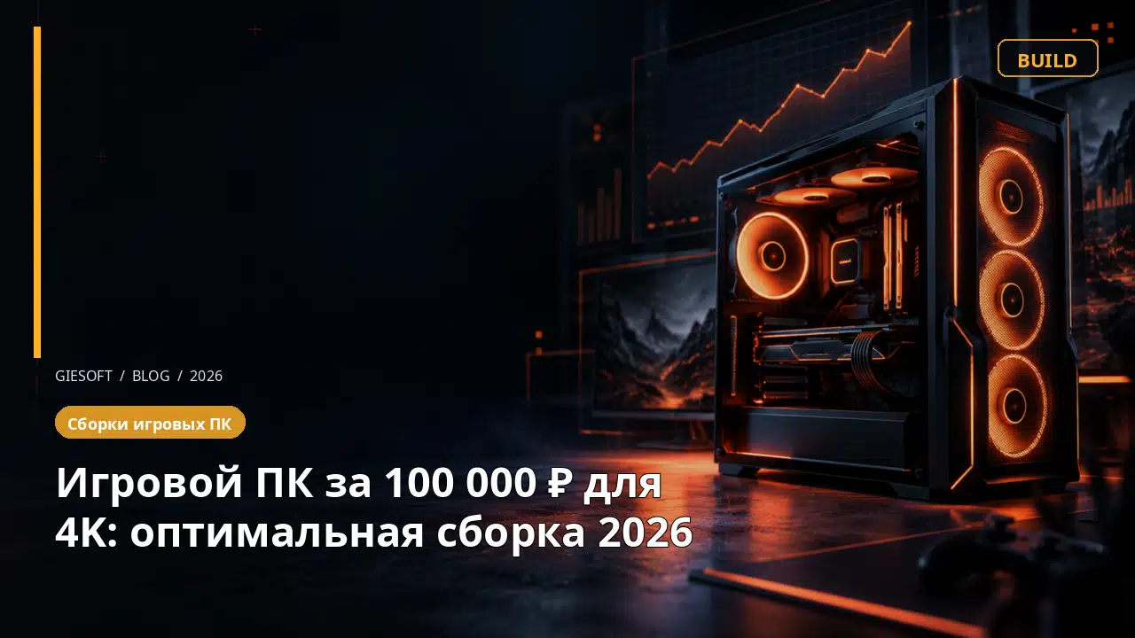 Игровой ПК за 100 000 ₽ для 4K: оптимальная сборка 2026