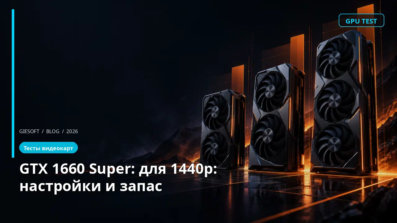 GTX 1660 Super: для 1440p: настройки и запас