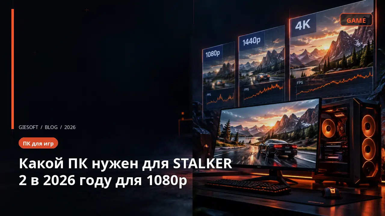 Какой ПК нужен для STALKER 2 в 2026 году для 1080p