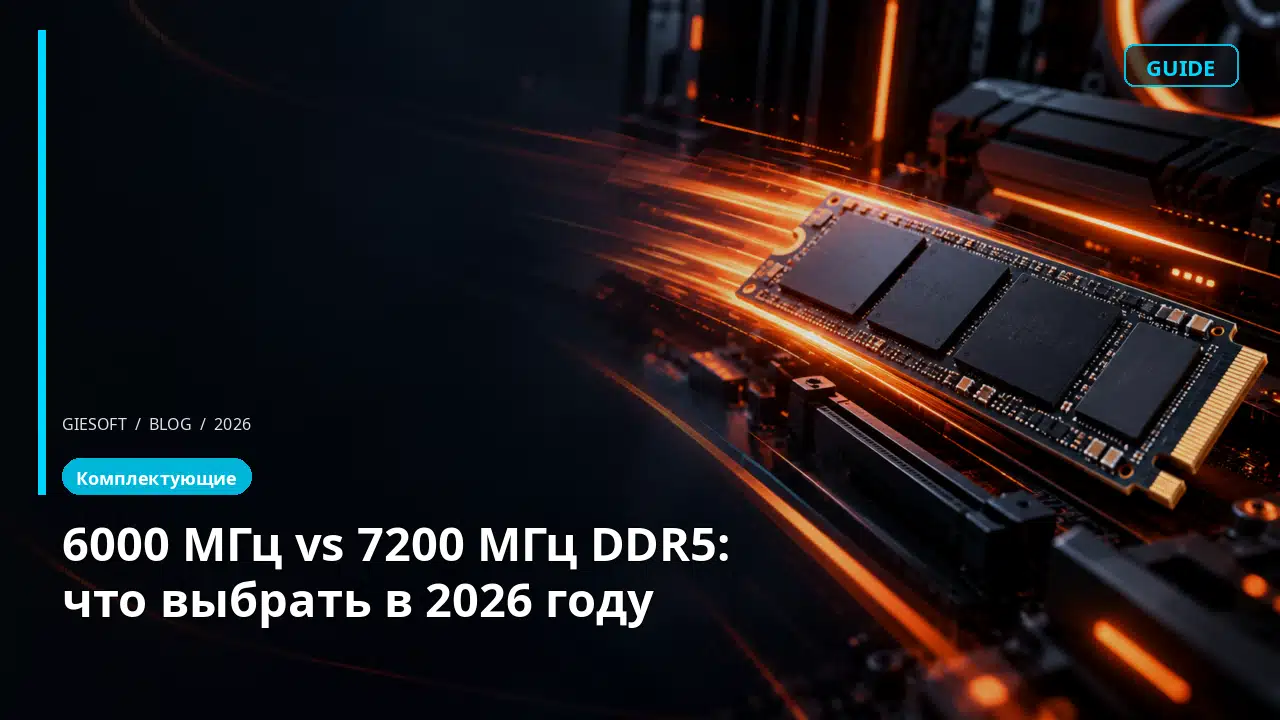 6000 МГц vs 7200 МГц DDR5: что выбрать в 2026 году