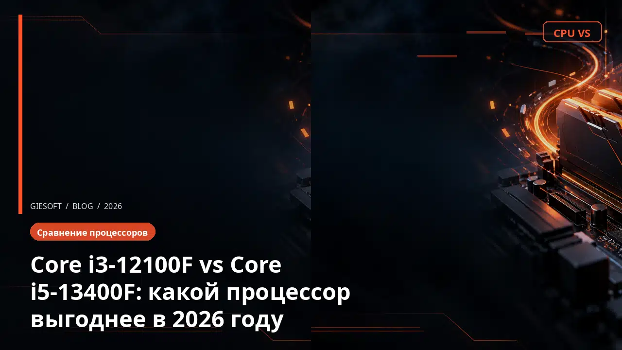 Core i3-12100F vs Core i5-13400F: какой процессор выгоднее в 2026 году