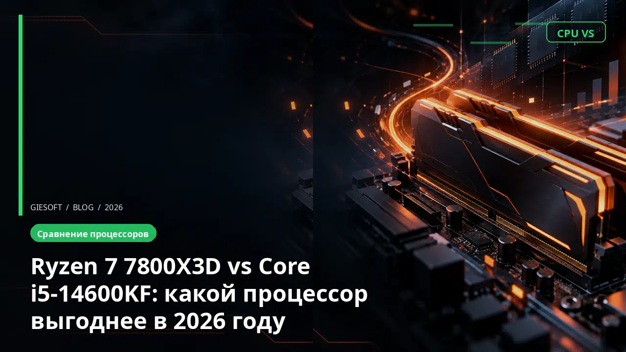 Ryzen 7 7800X3D vs Core i5-14600KF: какой процессор выгоднее в 2026 году