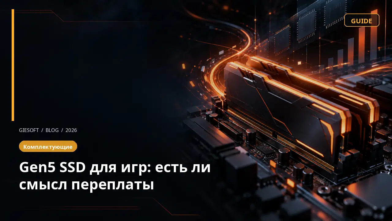 Gen5 SSD для игр: есть ли смысл переплаты
