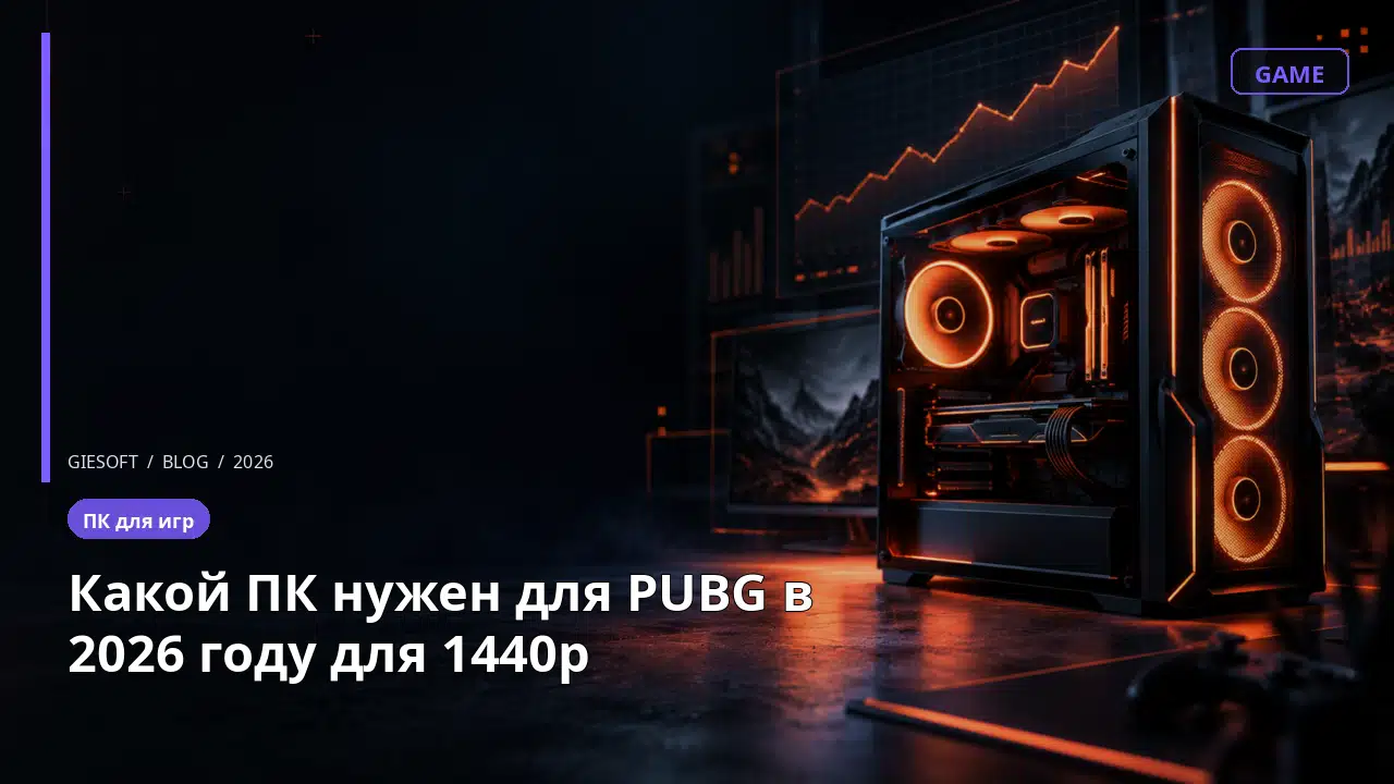 Какой ПК нужен для PUBG в 2026 году для 1440p