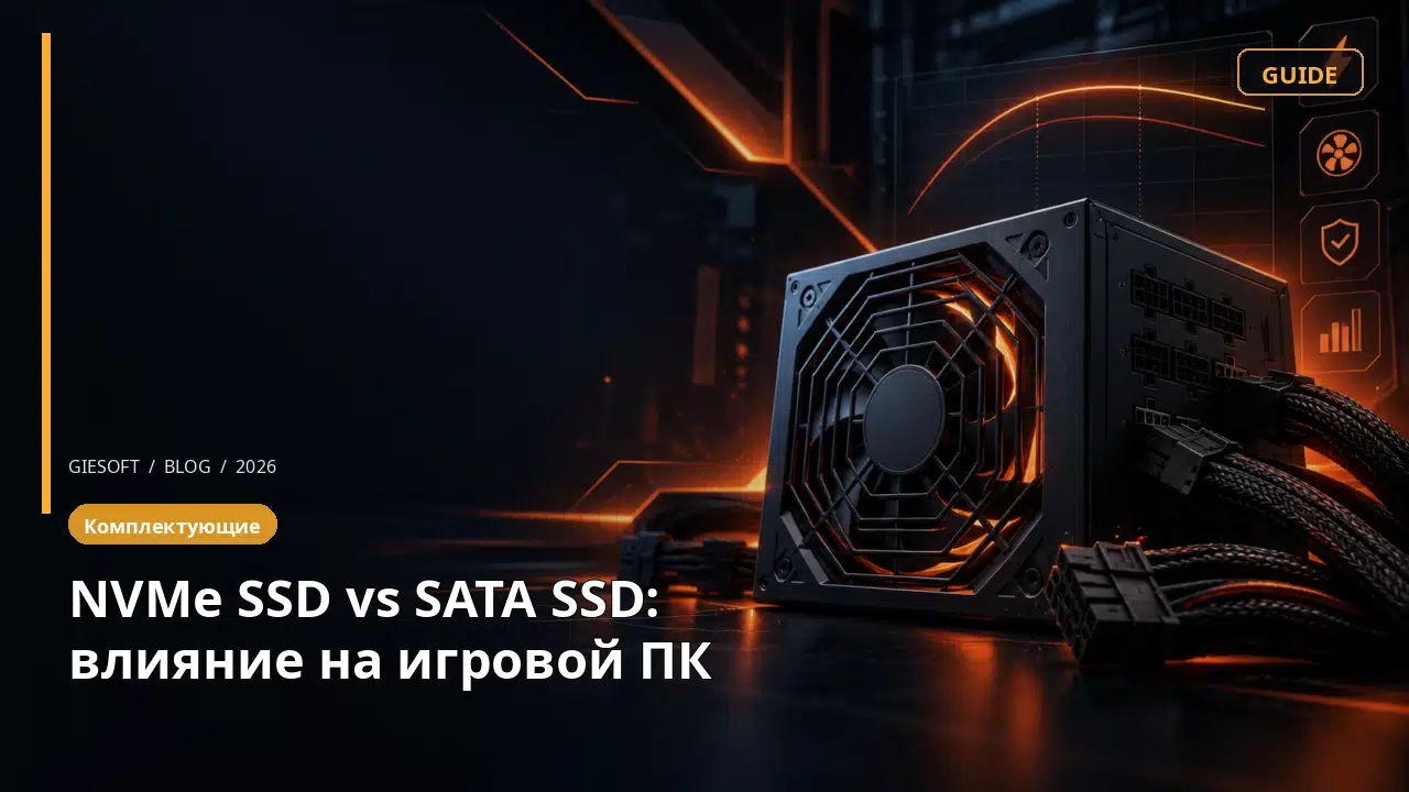 NVMe SSD vs SATA SSD: влияние на игровой ПК
