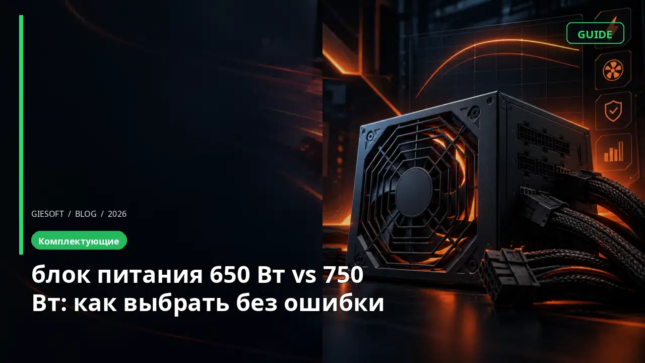 блок питания 650 Вт vs 750 Вт: как выбрать без ошибки