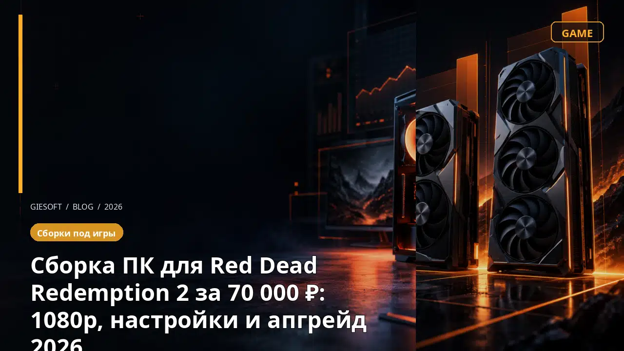 Сборка ПК для Red Dead Redemption 2 за 70 000 ₽: 1080p, настройки и апгрейд 2026