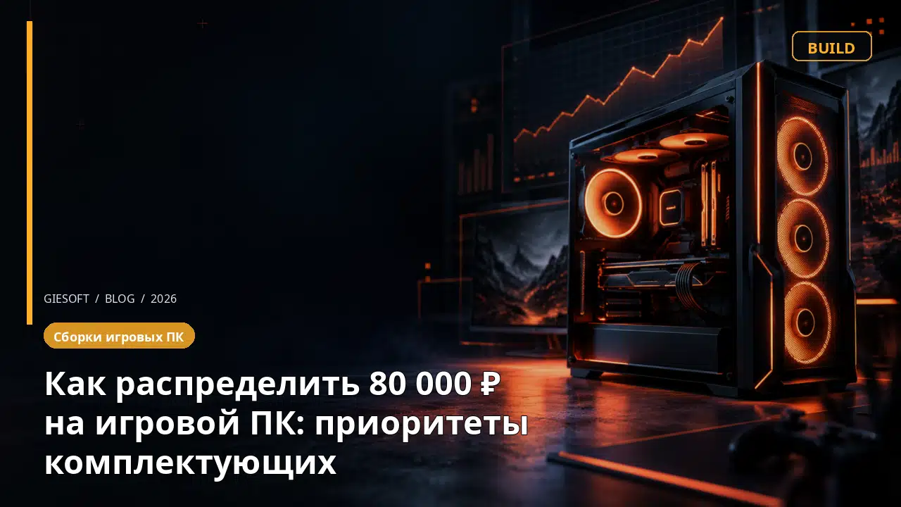 Как распределить 80 000 ₽ на игровой ПК: приоритеты комплектующих