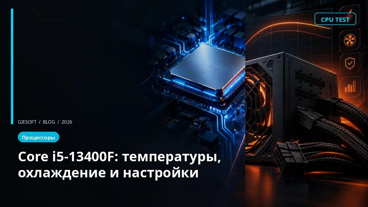 Core i5-13400F: температуры, охлаждение и настройки