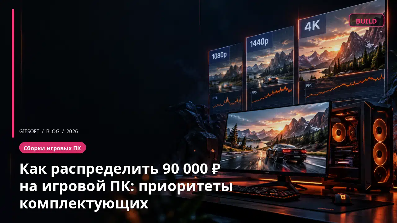 Как распределить 90 000 ₽ на игровой ПК: приоритеты комплектующих