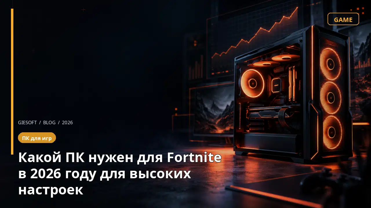 Какой ПК нужен для Fortnite в 2026 году для высоких настроек