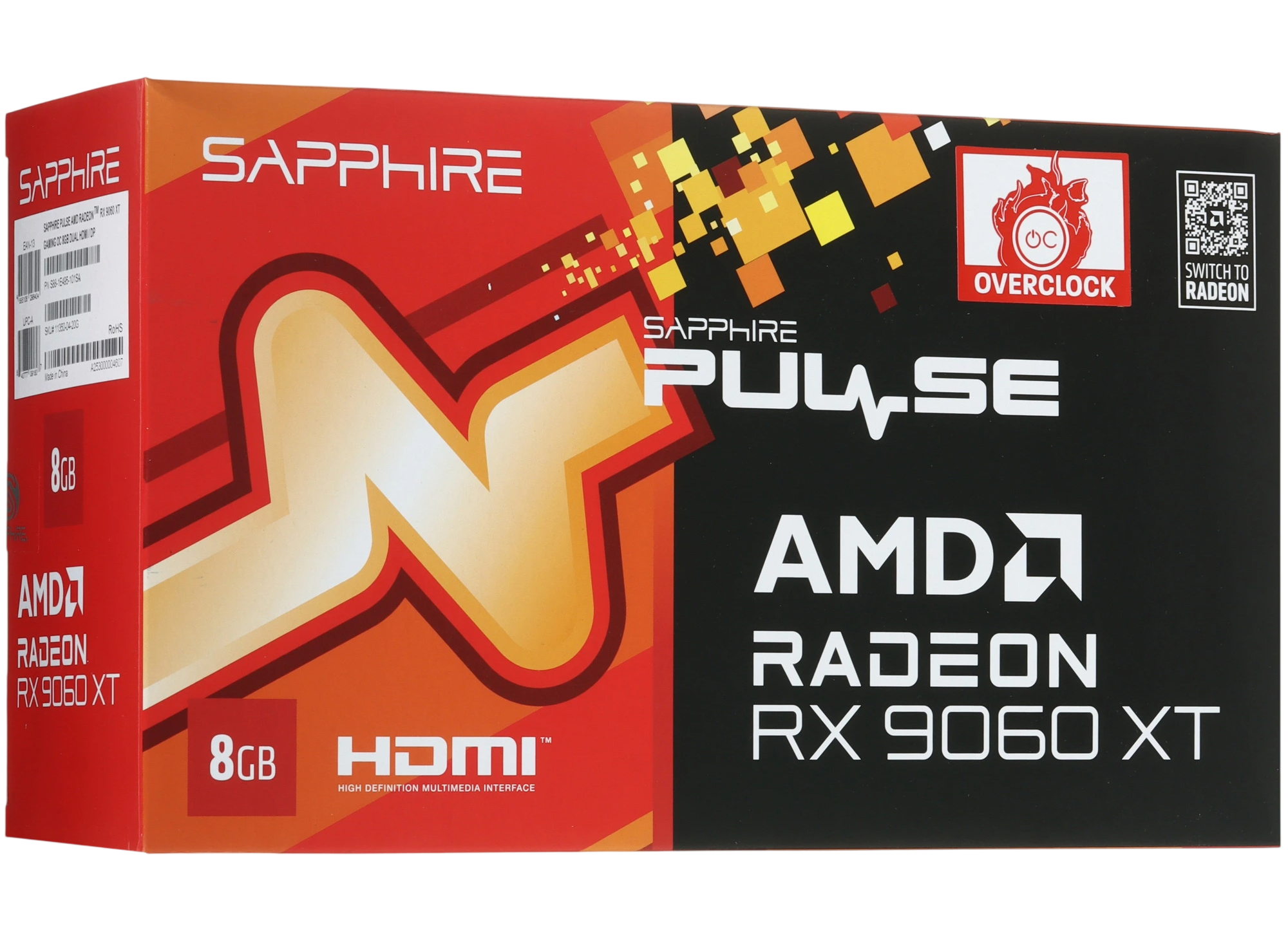 Sapphire AMD Radeon RX 9060 XT PULSE GAMING OC