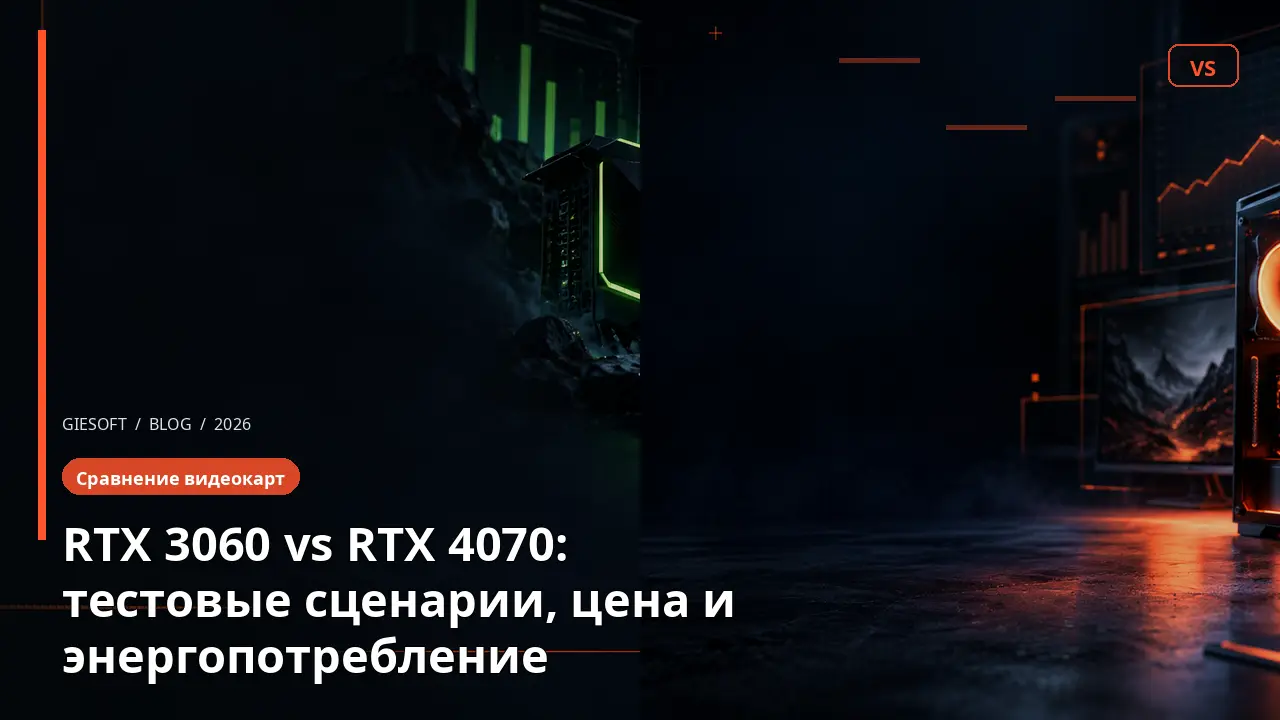 RTX 3060 vs RTX 4070: тестовые сценарии, цена и энергопотребление