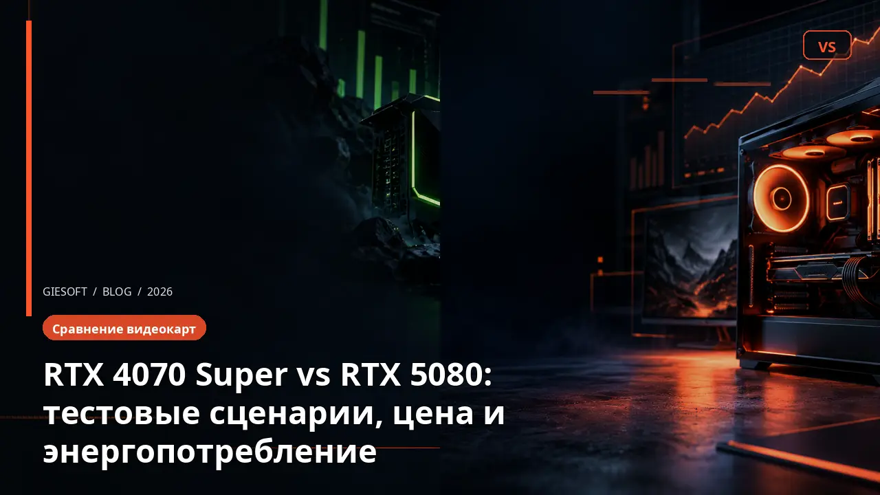 RTX 4070 Super vs RTX 5080: тестовые сценарии, цена и энергопотребление