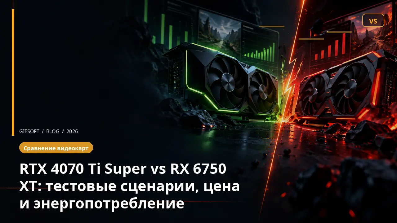 RTX 4070 Ti Super vs RX 6750 XT: тестовые сценарии, цена и энергопотребление